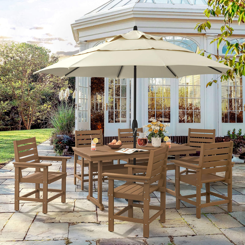 Coachella HDPS 4/6 Seats Outdoor Dining Table And Chairs Set