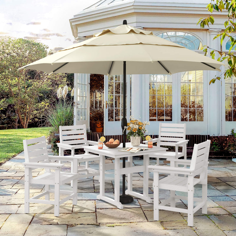 Coachella HDPS 4/6 Seats Outdoor Dining Table And Chairs Set