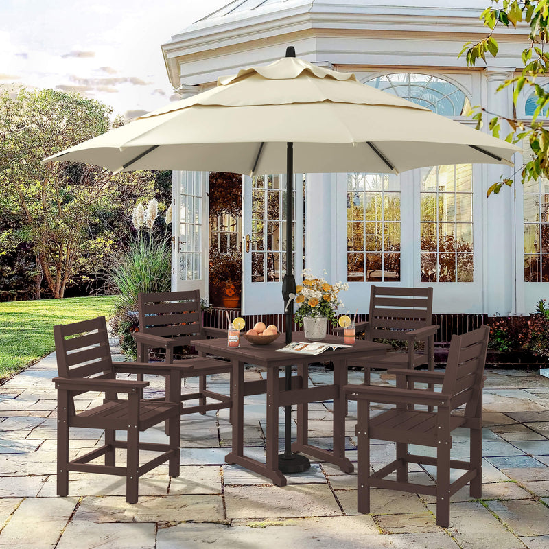 Coachella HDPS 4/6 Seats Outdoor Dining Table And Chairs Set