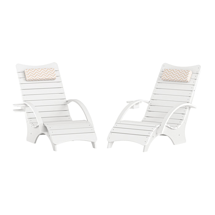 Michelle Ergonomic Patio Lounge Chair Set
