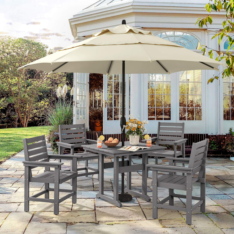 Coachella HDPS 4/6 Seats Outdoor Dining Table And Chairs Set
