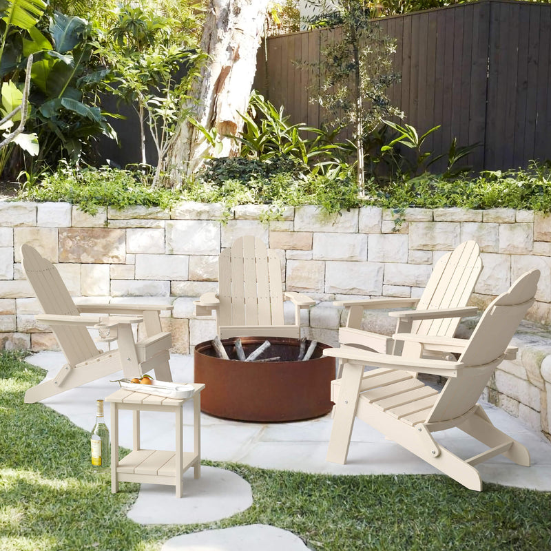 Miranda Foldable Adirondack Chairs with Cup Holders