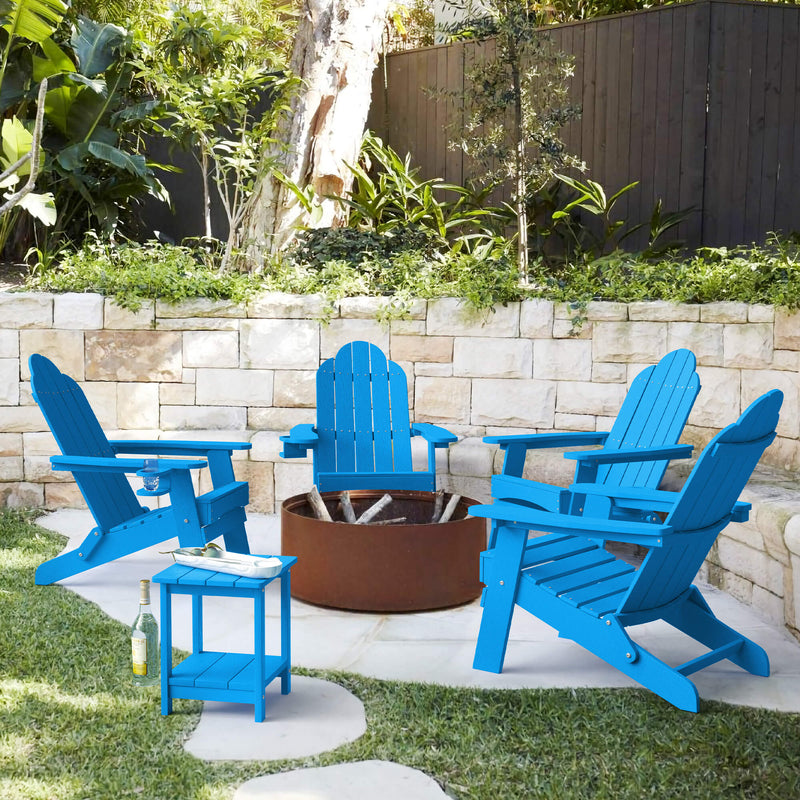 Miranda Foldable Adirondack Chairs with Cup Holders
