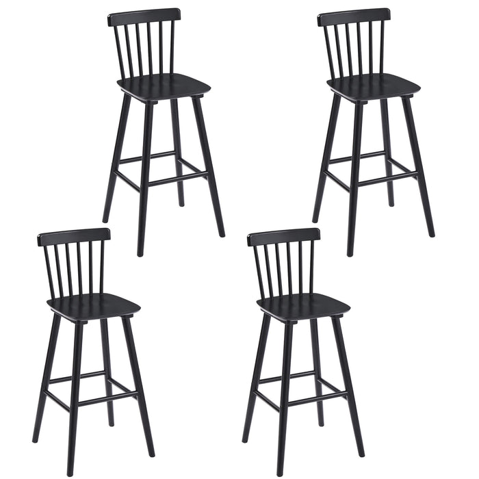 Black spindle 2025 back bar stools