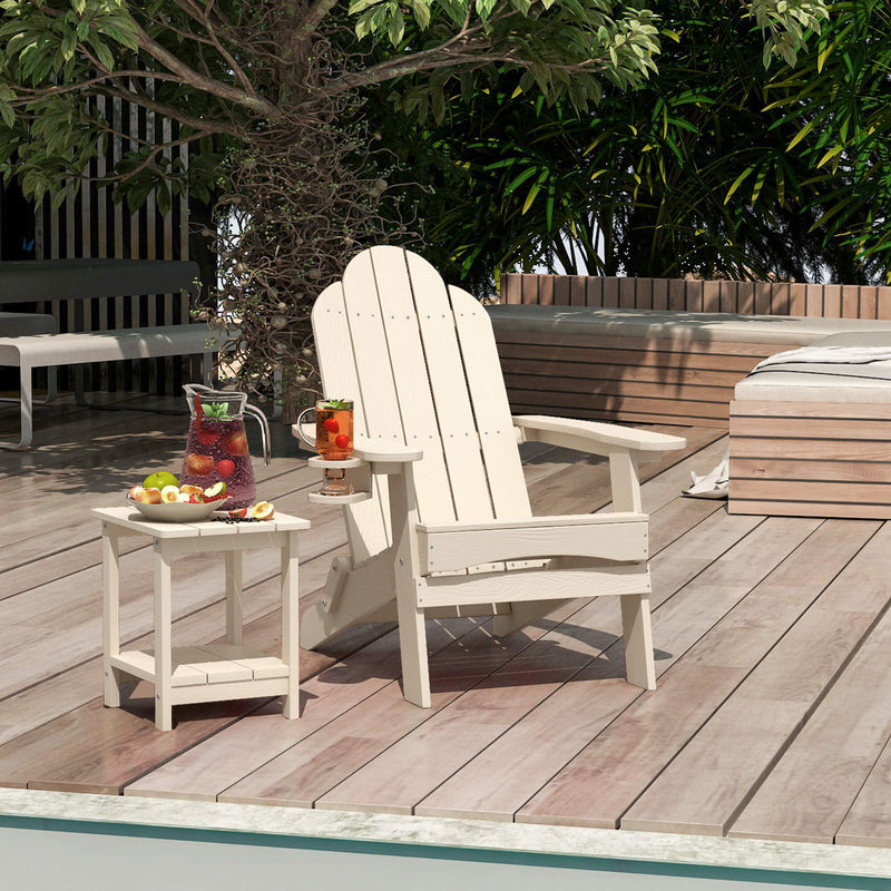 Miranda Foldable Adirondack Chairs with Cup Holders