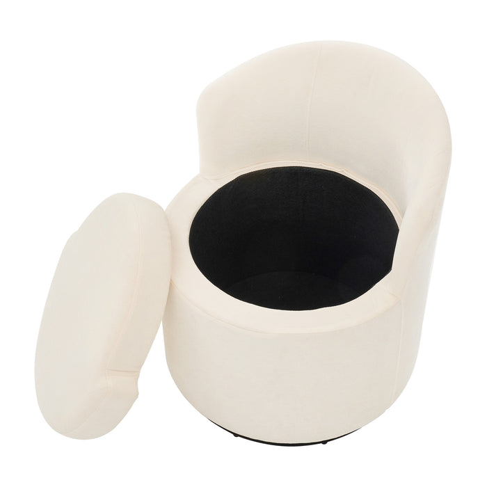 Dorothy Swivel Vanity Stool with Storage