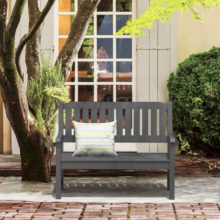 Louis Outdoor Bench with 2 Cup Holders