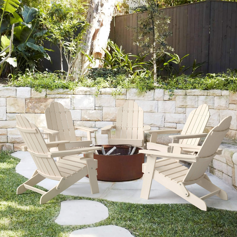 Miranda Foldable Adirondack Chairs with Cup Holders