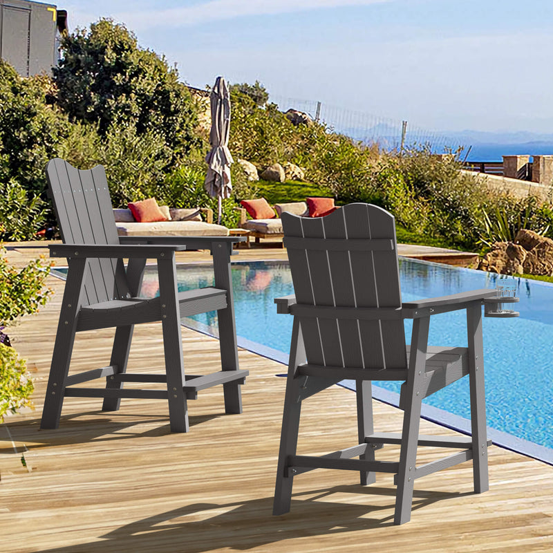 Ralda Tall Adirondack Chair with Cup Holder