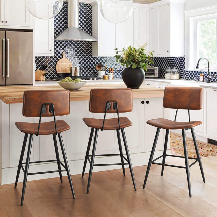 Darwin Faux Leather Barstool