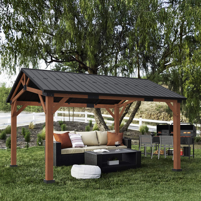 Hampton Hardtop Gazebo with Peaked Roof