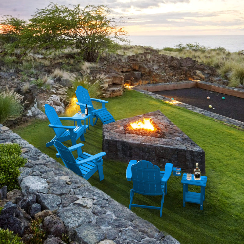 Miranda Foldable Adirondack Chairs with Cup Holders
