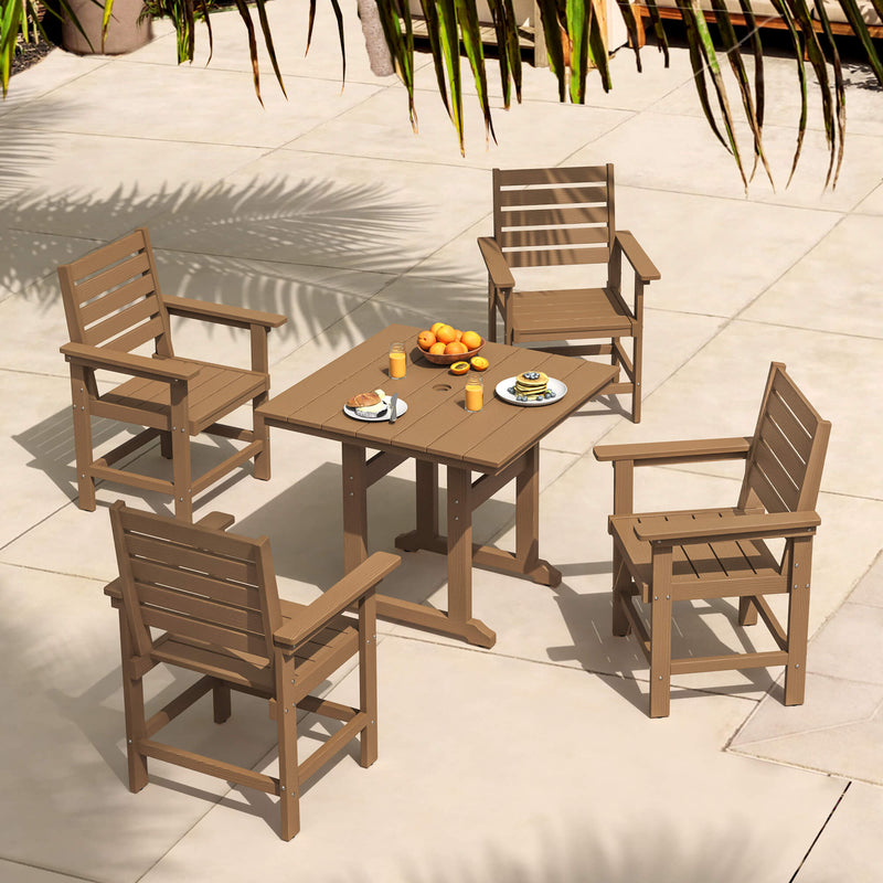 Coachella HDPS 4/6 Seats Outdoor Dining Table And Chairs Set