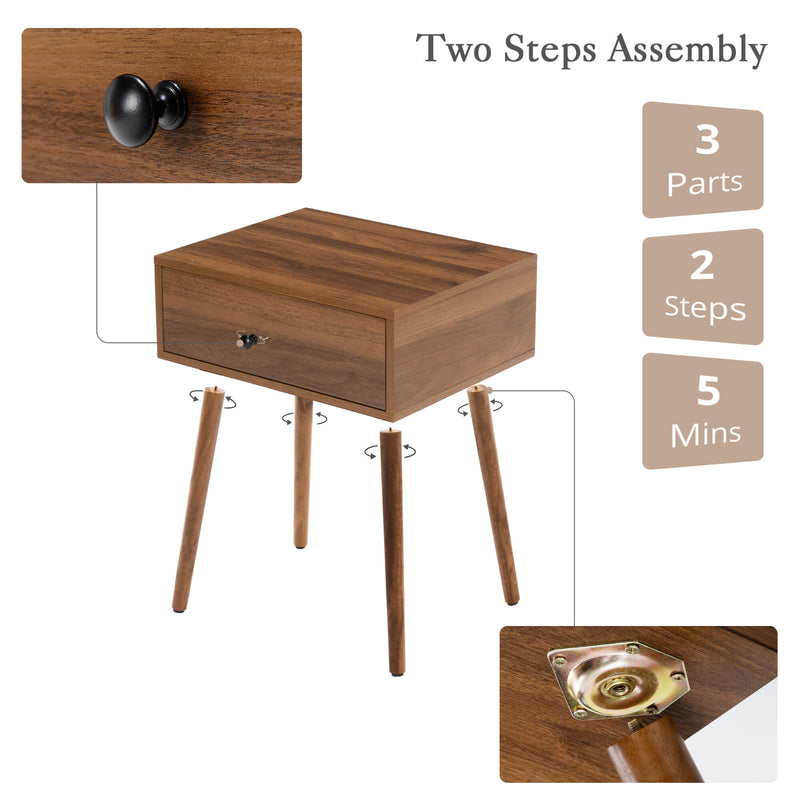 Daryl Hidden Storage Side Table