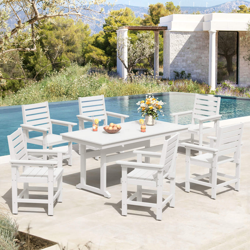 Coachella HDPS 4/6 Seats Outdoor Dining Table And Chairs Set