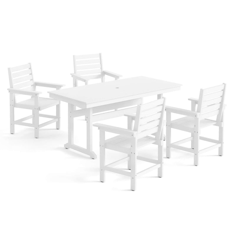 Coachella HDPS 4/6 Seats Outdoor Dining Table And Chairs Set