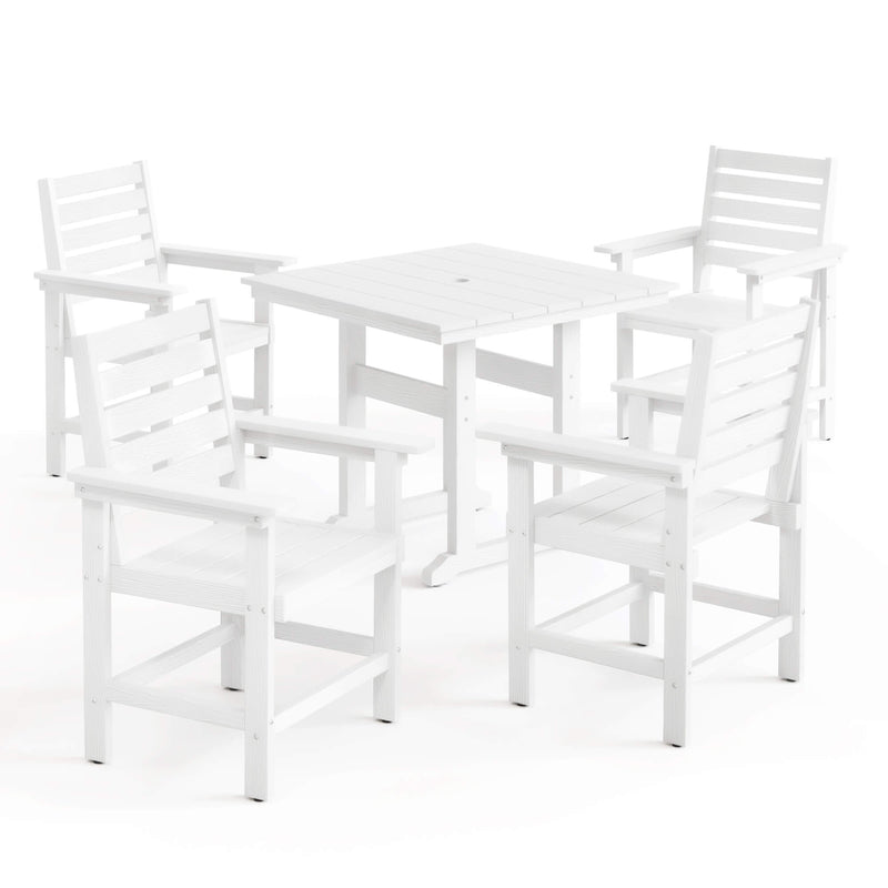 Coachella HDPS 4/6 Seats Outdoor Dining Table And Chairs Set