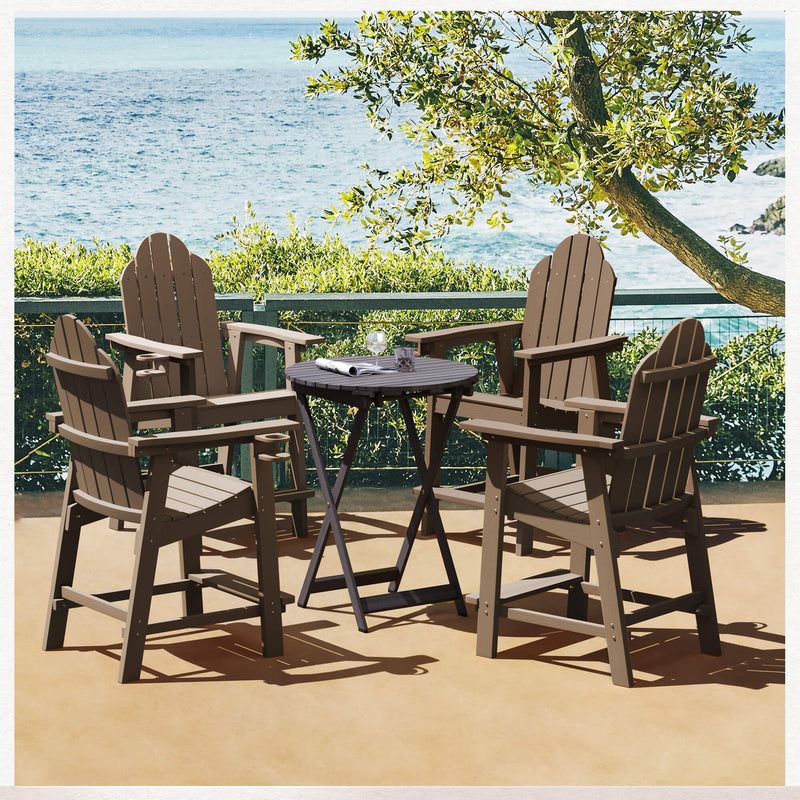 Linda Tall Adirondack Chair with Cup Holder