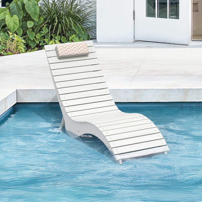 Sirena Patio Lounge Chair, Ergonomic S‑Curve, Weatherproof — HDPS Composite | LUE BONA