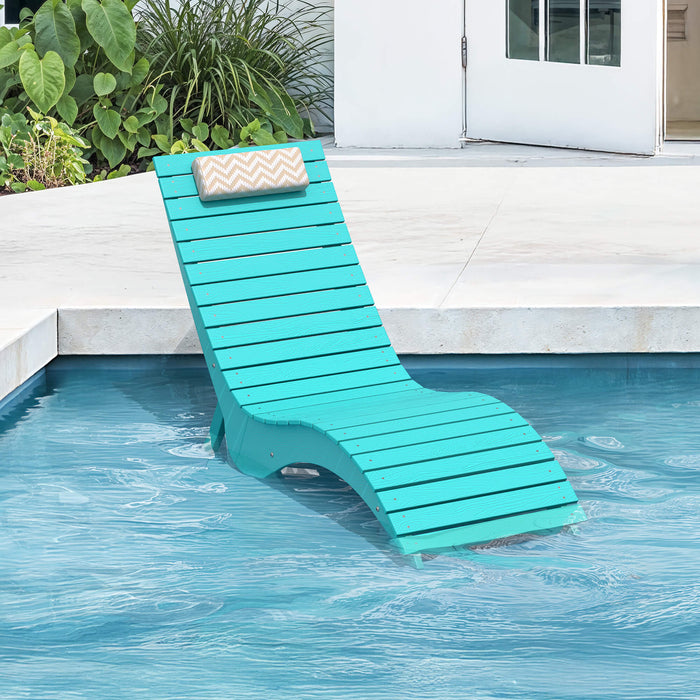 Sirena Patio Lounge Chair, Ergonomic S‑Curve, Weatherproof — HDPS Composite | LUE BONA