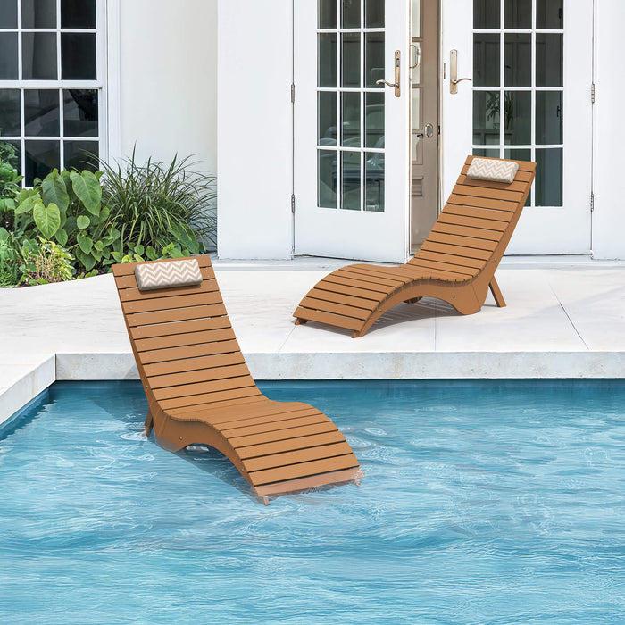 Sirena Patio Lounge Chair, Ergonomic S‑Curve, Weatherproof — HDPS Composite | LUE BONA