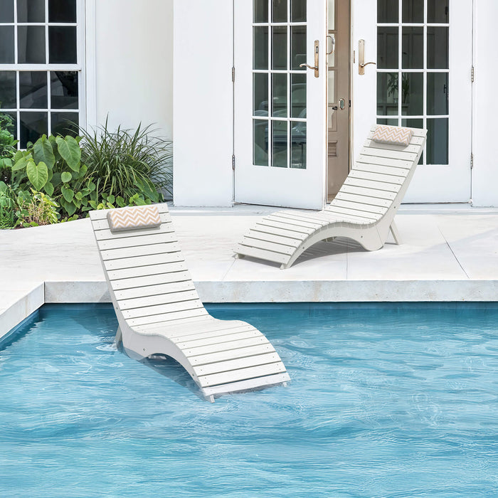 Sirena Patio Lounge Chair, Ergonomic S‑Curve, Weatherproof — HDPS Composite | LUE BONA