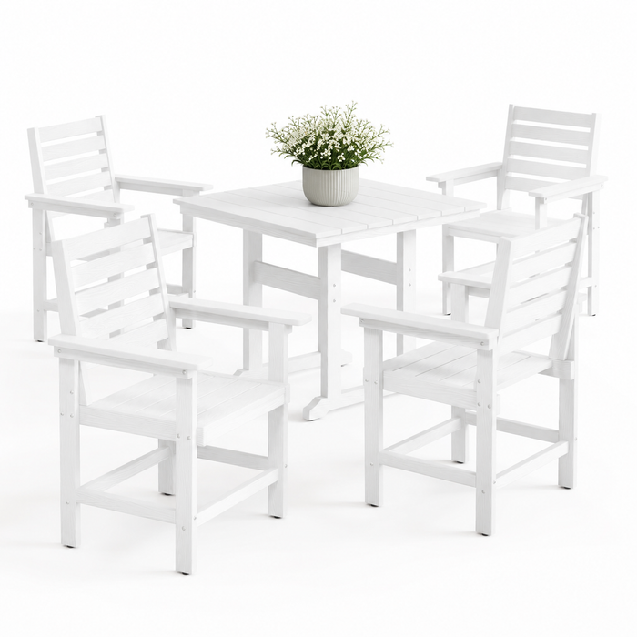 Coachella HDPS 4/6 Seats Outdoor Dining Table And Chairs Set
