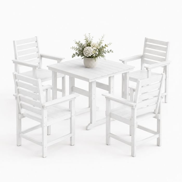 Coachella HDPS 4/6 Seats Outdoor Dining Table And Chairs Set
