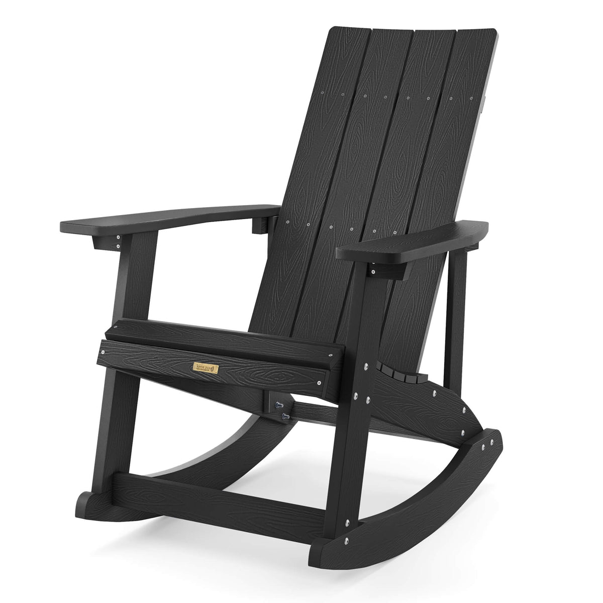 2-in-1 Adirondack Rocking Chair Porch Rocker Outdoor Rocking