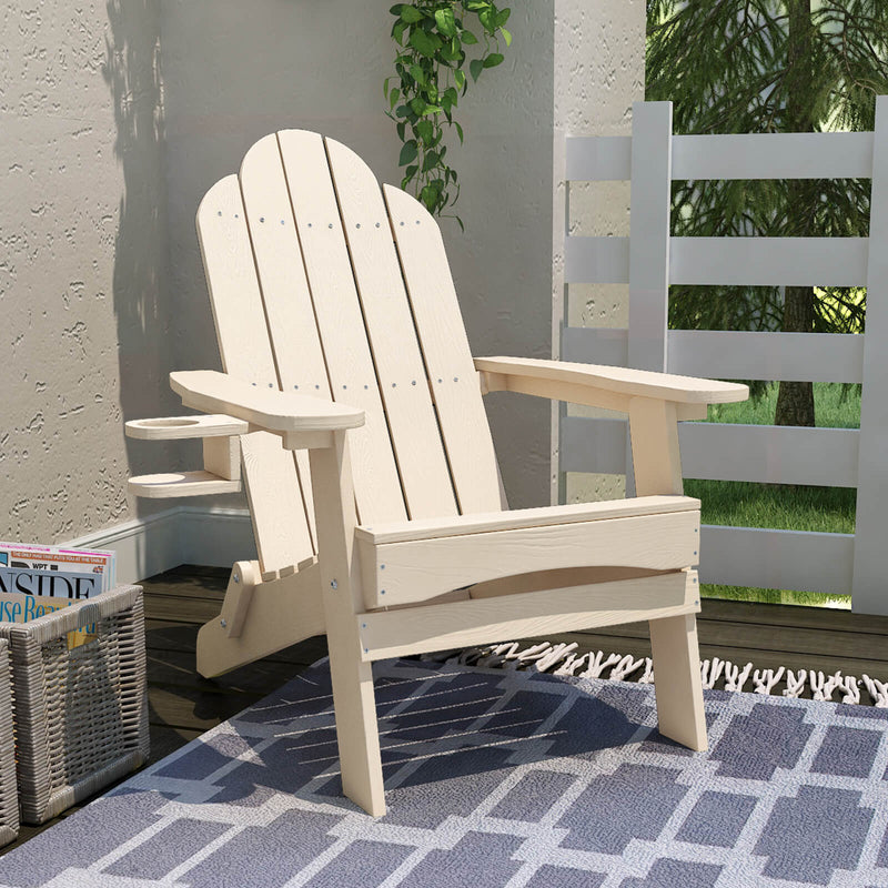 Miranda Foldable Adirondack Chairs with Cup Holders