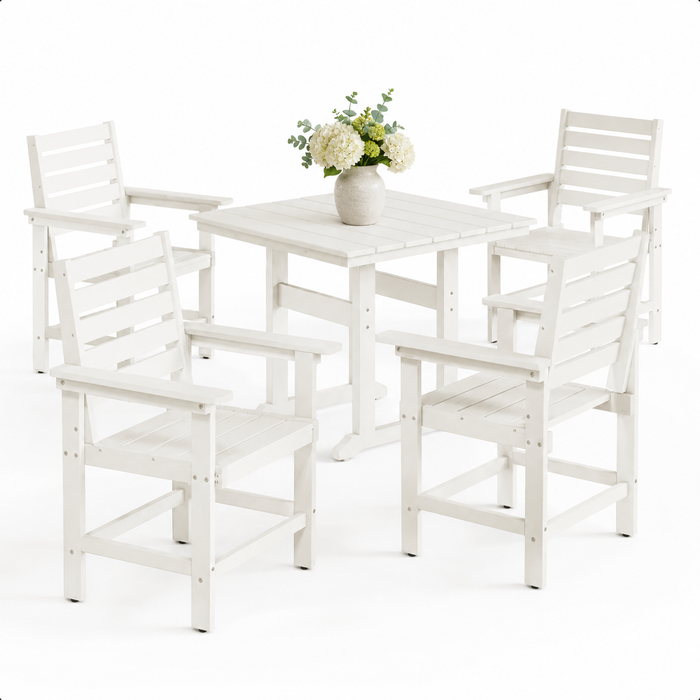 Coachella HDPS 4/6 Seats Outdoor Dining Table And Chairs Set