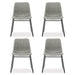 modern black leather dining chair set of 4 for dining room