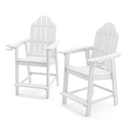 white bar height adirondack chair for patio