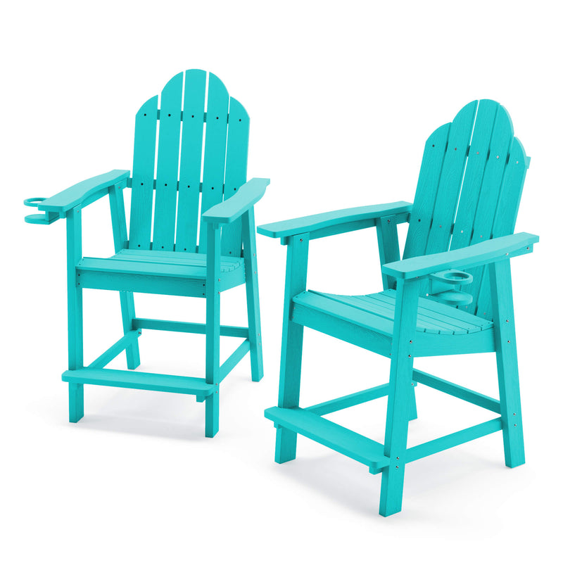 Linda Tall Adirondack Chair with Cup Holder