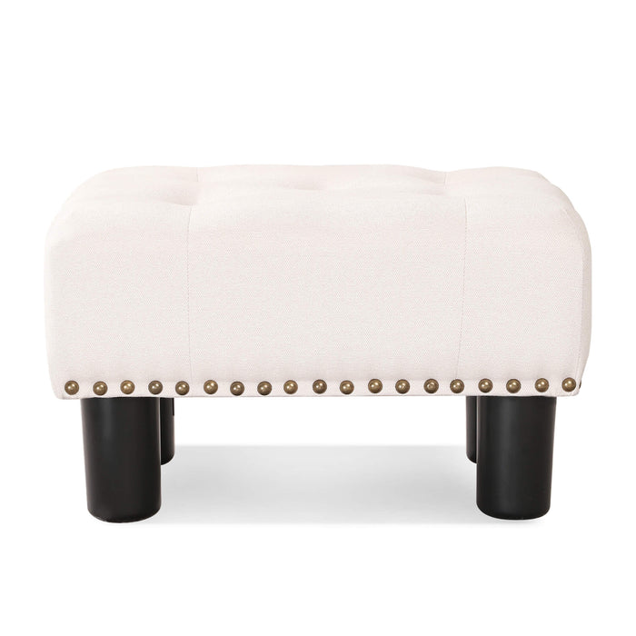 Luebbers Velvet Foot Stool