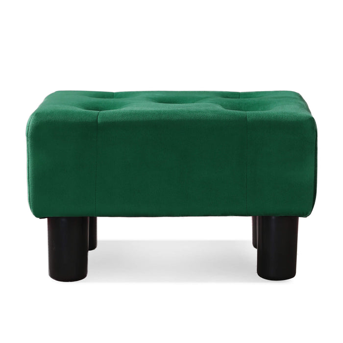 Luebbers Velvet Foot Stool