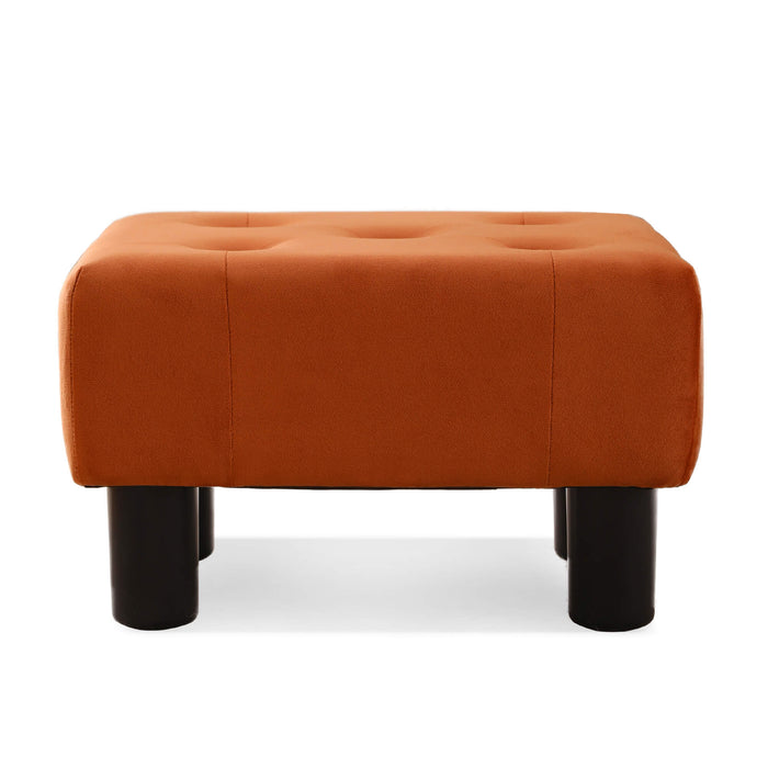 Luebbers Velvet Foot Stool