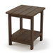 coffee brown adirondack side table for patio