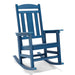 modern blue outdoor rocking chair