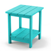 aruba blue adirondack side table for patio
