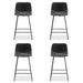 black modern bar stools set of 4 counter height
