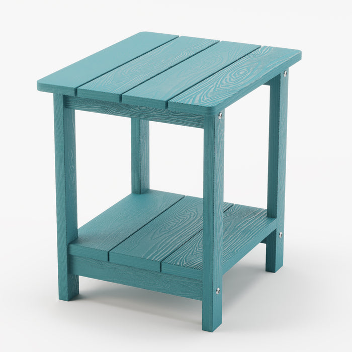 lake blue double layer outdoor side tables