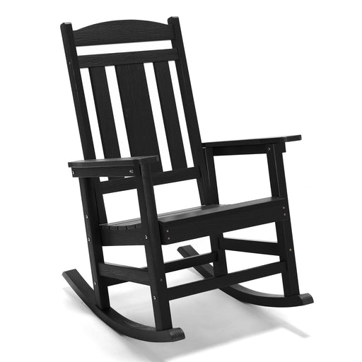black outdoor rocking chair for sale