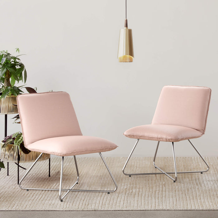 pink faux leather accent chair near me