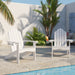 modern white adirondack chairs