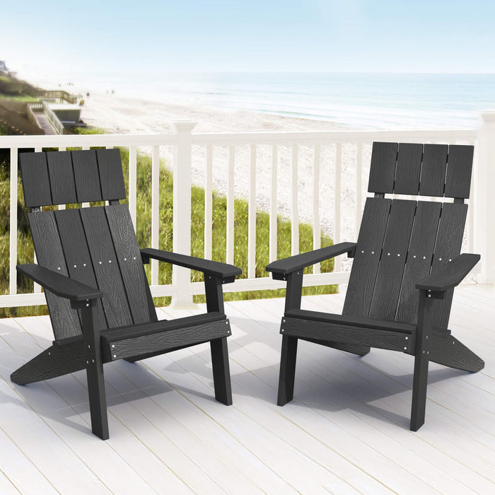 Modern black sales adirondack chairs