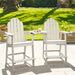 white bar height adirondack chair for patio