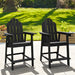 black bar height adirondack chair outdoor