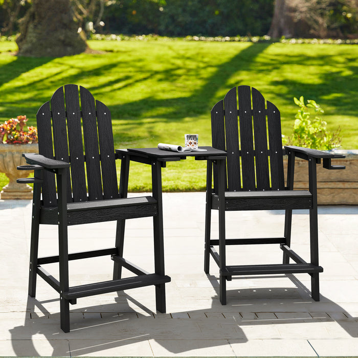 black bar height adirondack chair outdoor