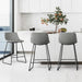grey modern bar stools set of 3 bar height